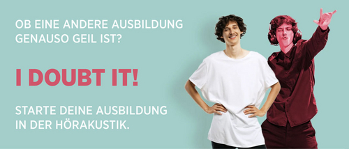 Ausbildungsmotiv zur Kampagne 2026 und 2027